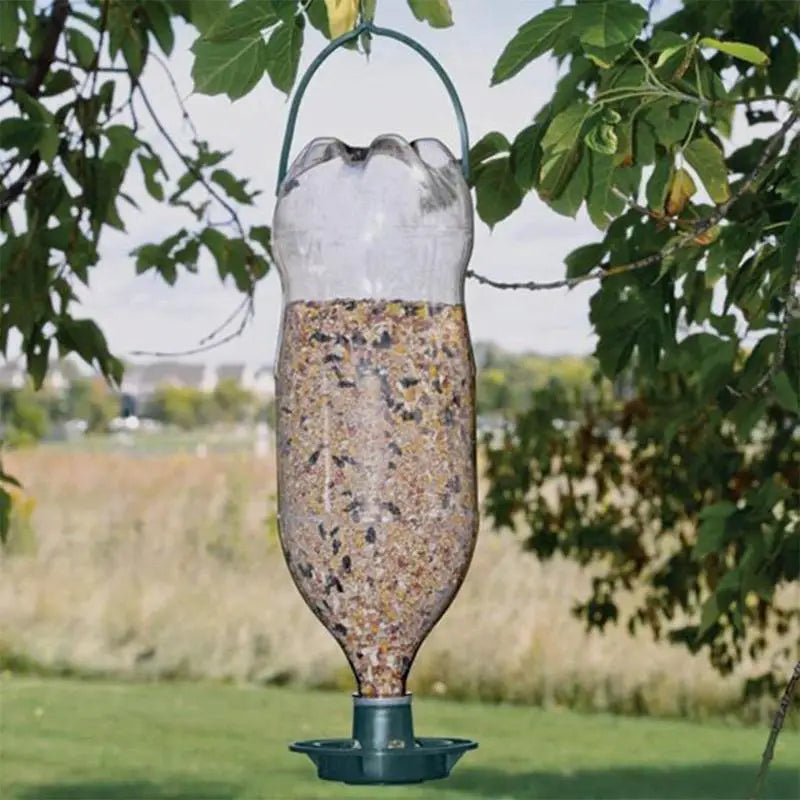Automatic Hanging Bird Feeder – Parrot & Pigeon Plastic Bowl