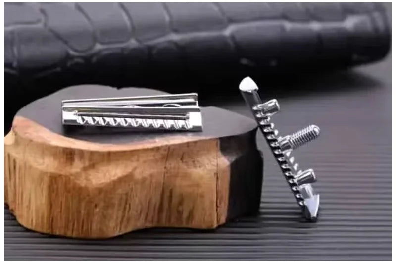 YAQI Chrome Double-Edged Slant Safety Razor Head for Men