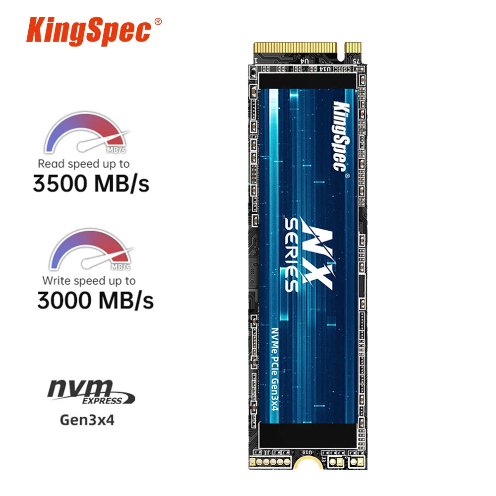 KingSpec M.2 NVMe SSD 256GB–2TB PCIe 3.0 2280 Internal Drive