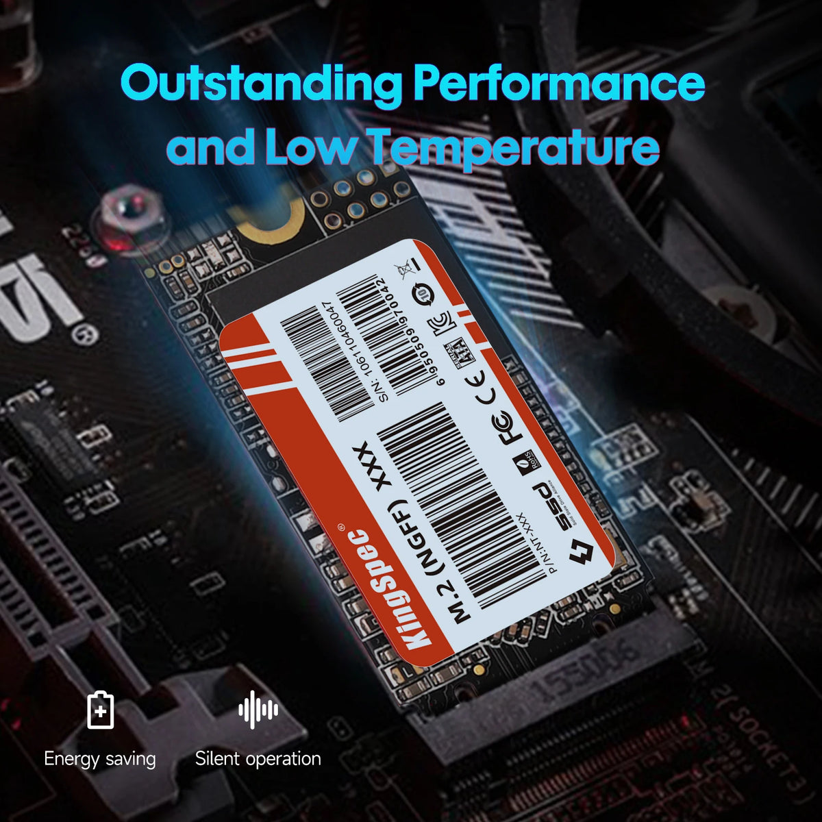 KingSpec M.2 SATA SSD 2242 NGFF 128GB to 2TB Internal Drive