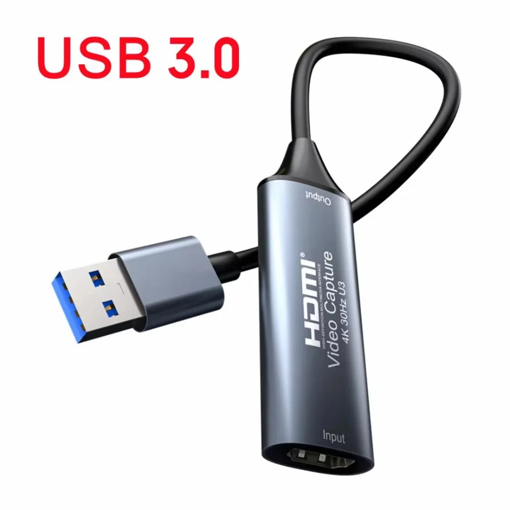 4K HDMI Video Capture Card USB 3.0 for PS5 Xbox Switch