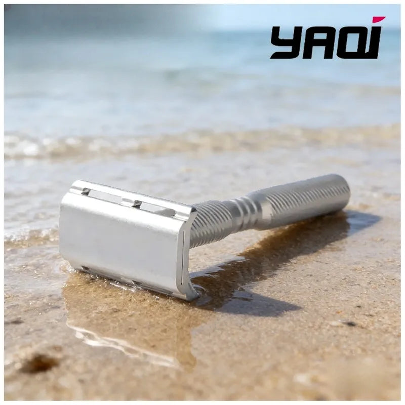 YAQI Ghost Aluminum Safety Razor – Lightweight Wet Shave