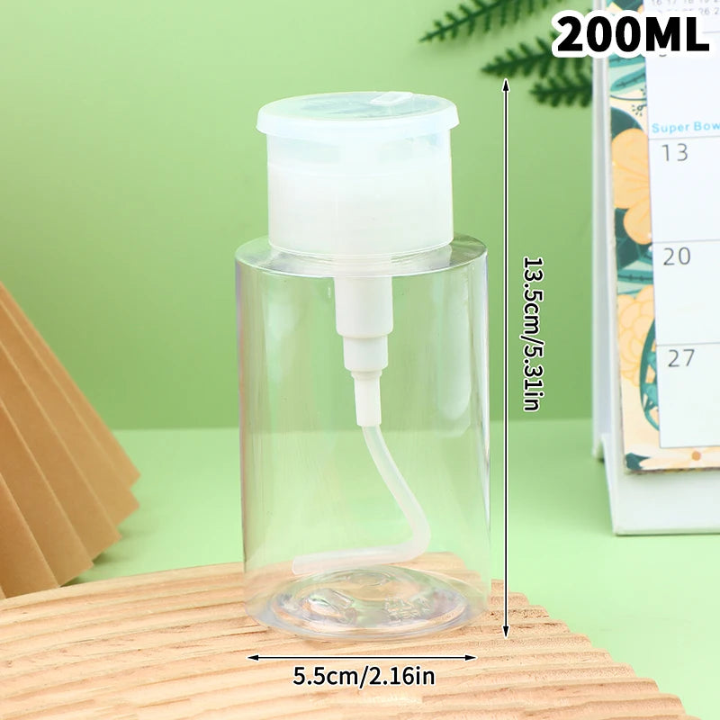 Refillable Pump Dispenser Bottle 100–300ml | Makeup & Nail