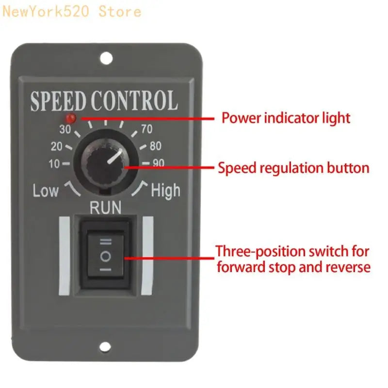 DC Brushed Motor Speed Controller 10-60V 6A Forward Reverse PWM