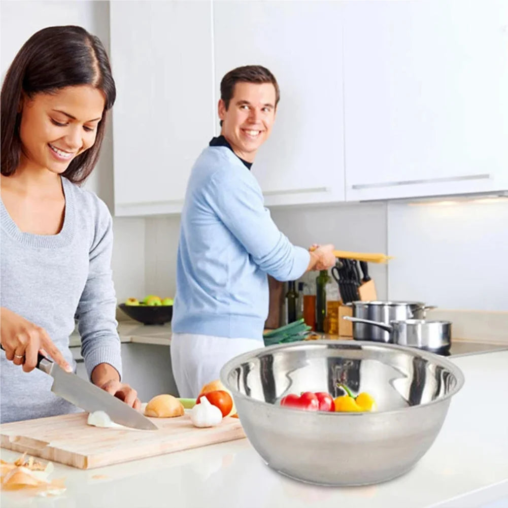 Stainless Steel Scaled Mixing Bowl 16cm 20cm 22cm | VIBE
