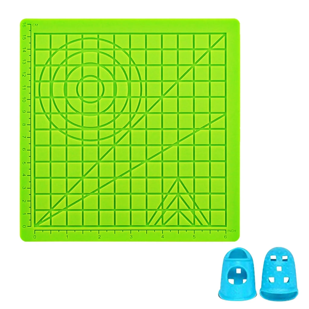 3D Pen Silicone Mat & Drawing Template Pad with Finger Sleeves