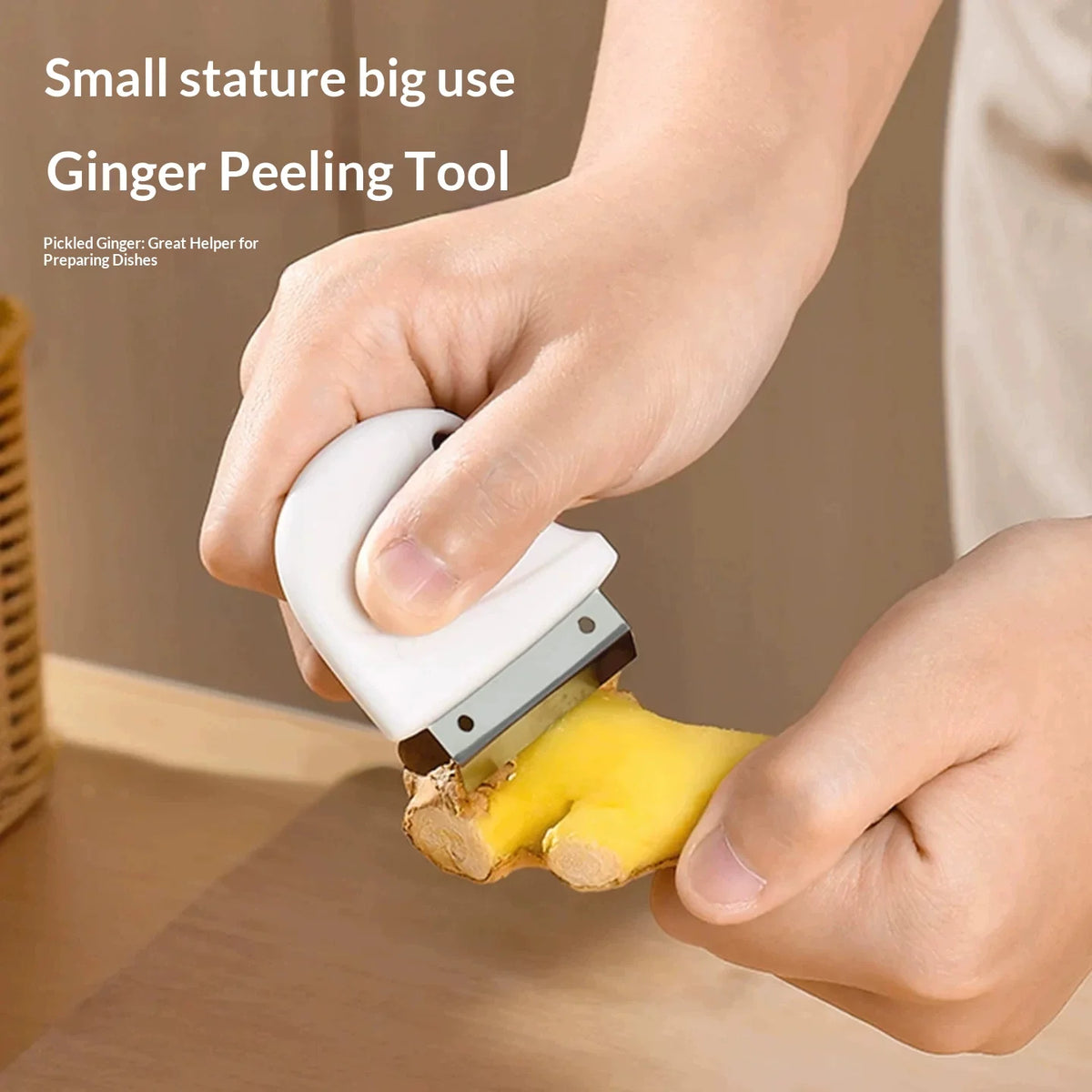 Mini Stainless Steel Ginger & Vegetable Peeler | Kitchen Tool