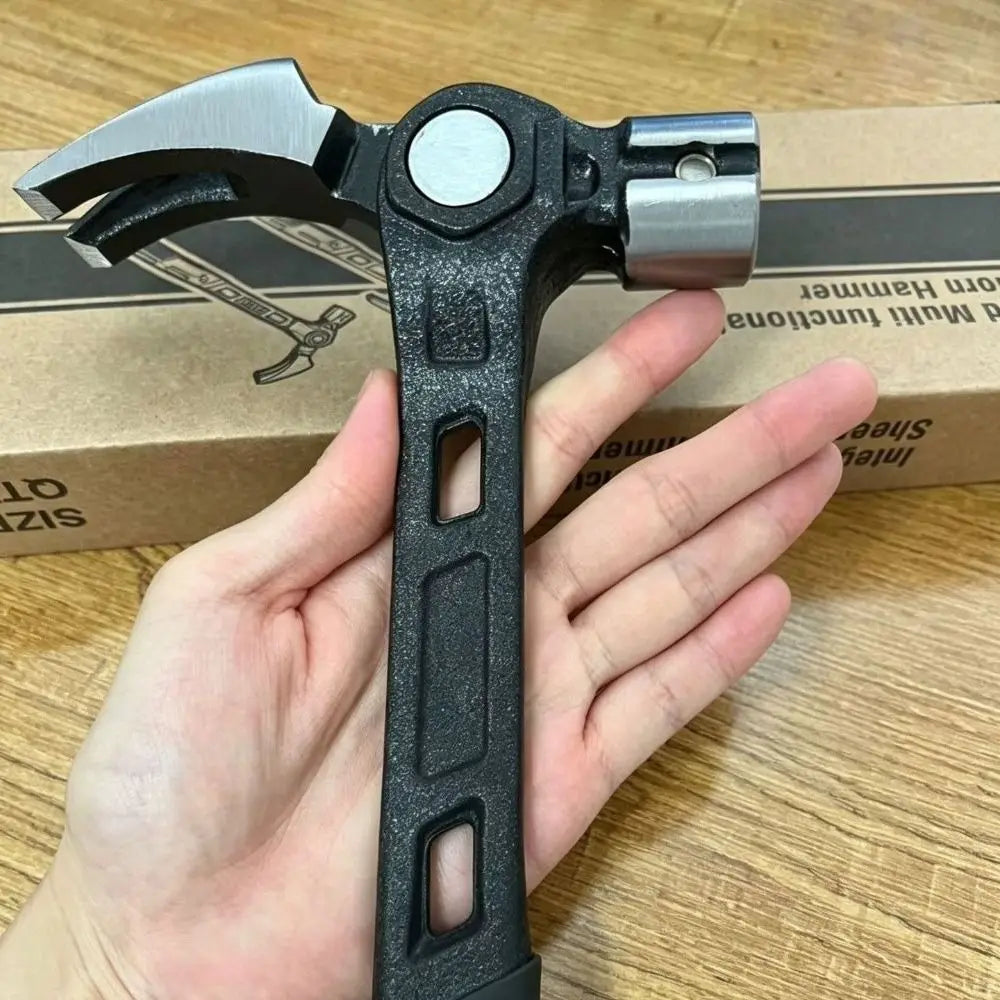 Magnetic Adjustable Claw Hammer – 4-Position Nail Puller Tool