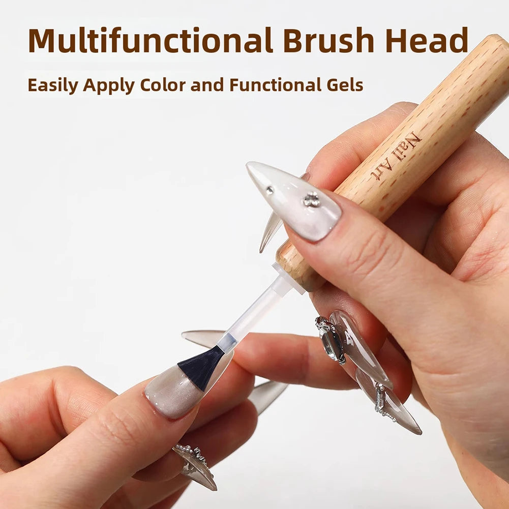 Dual-Ended Gel Nail Art Brush Set – Polish Replacement Brushes
