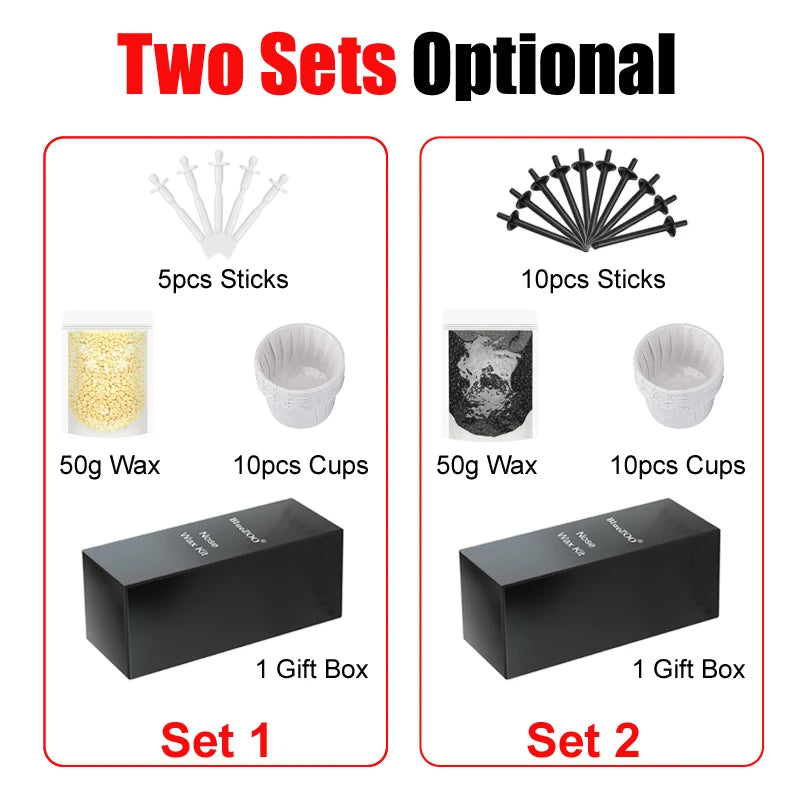 Portable Nose Hair Removal Wax Kit – Paper-Free Wax Beans