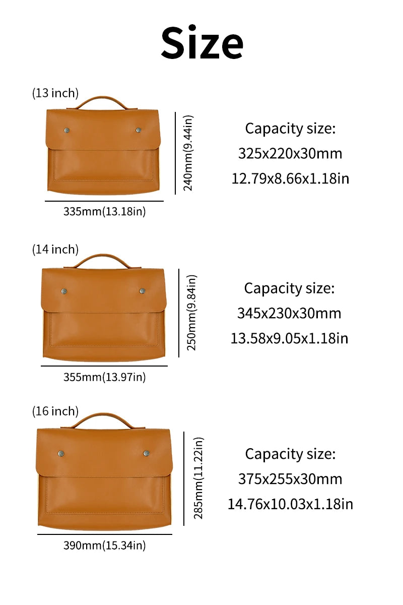 Quoko Waterproof Laptop Bag 13–16" Briefcase MacBook Sleeve