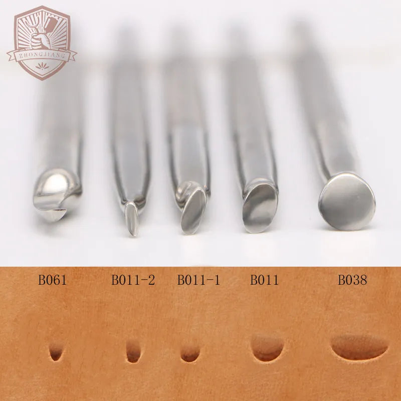 Stainless Steel Leather Edge Engraving & Printing Tool Set