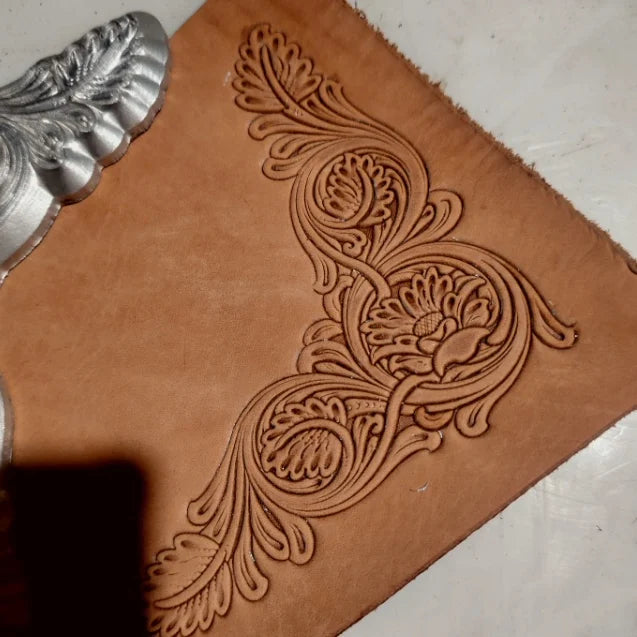 Tang Grass 3D Relief Leather Embossing Mold – Stainless Steel