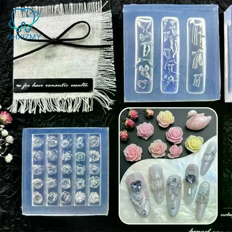 3D Silicone Flower Nail Mold – DIY Floral Nail Art Template