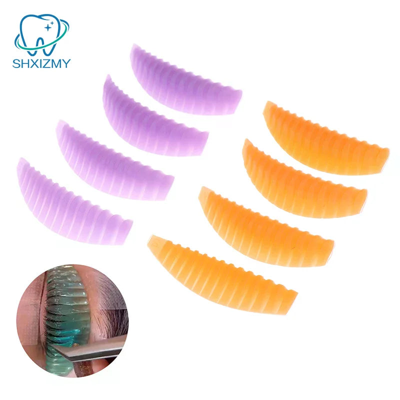 4 Pairs Reusable Silicone Eyelash Lifting Pads | Lash Perm Rods