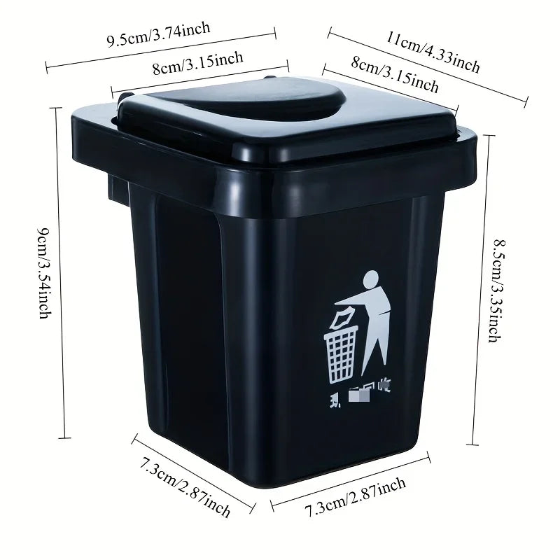 Wall Mounted Ashtray with Lid – Anti-Ash Flying Bin