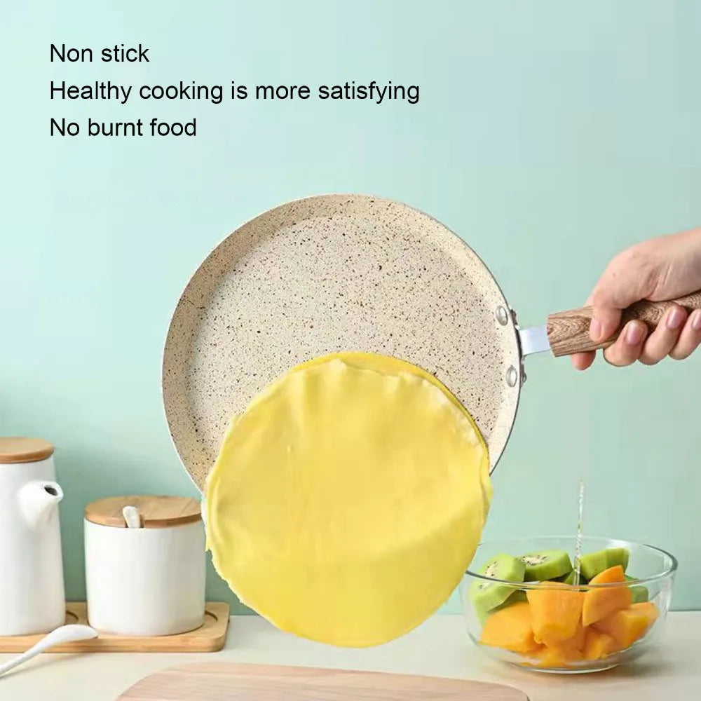 VIBE Beige Non-Stick Aluminum Frying Pan – Ergonomic Handle