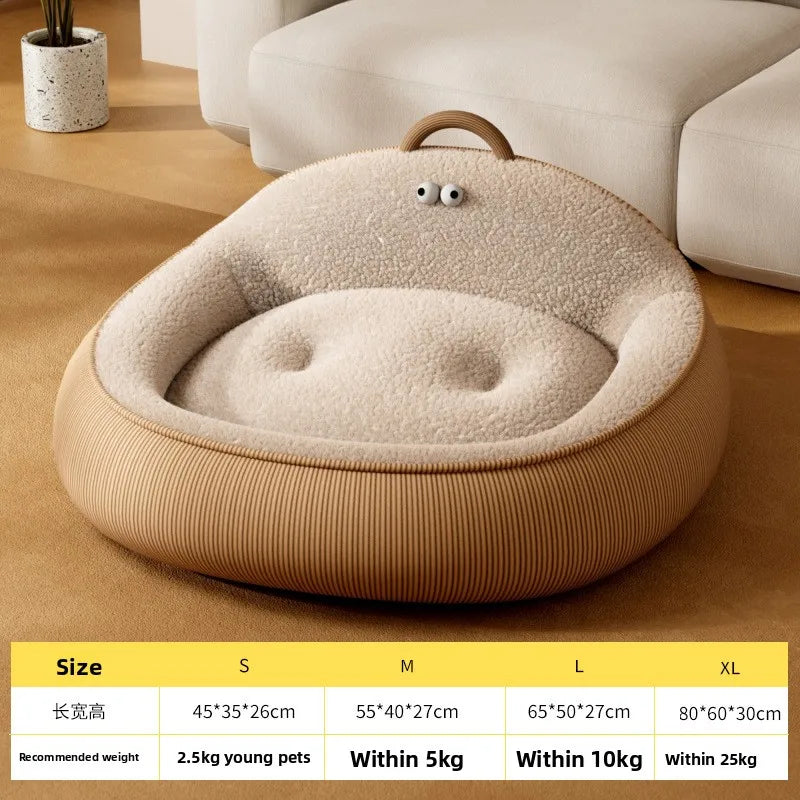All-Season Removable Pet Bed for Small Dogs & Cats