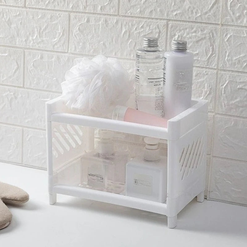 Double Layer Desktop Storage Shelf Organizer | Office & Bath