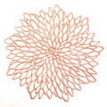 Round Leaf PVC Placemats Set of 4 – Washable & Heat-Resistant