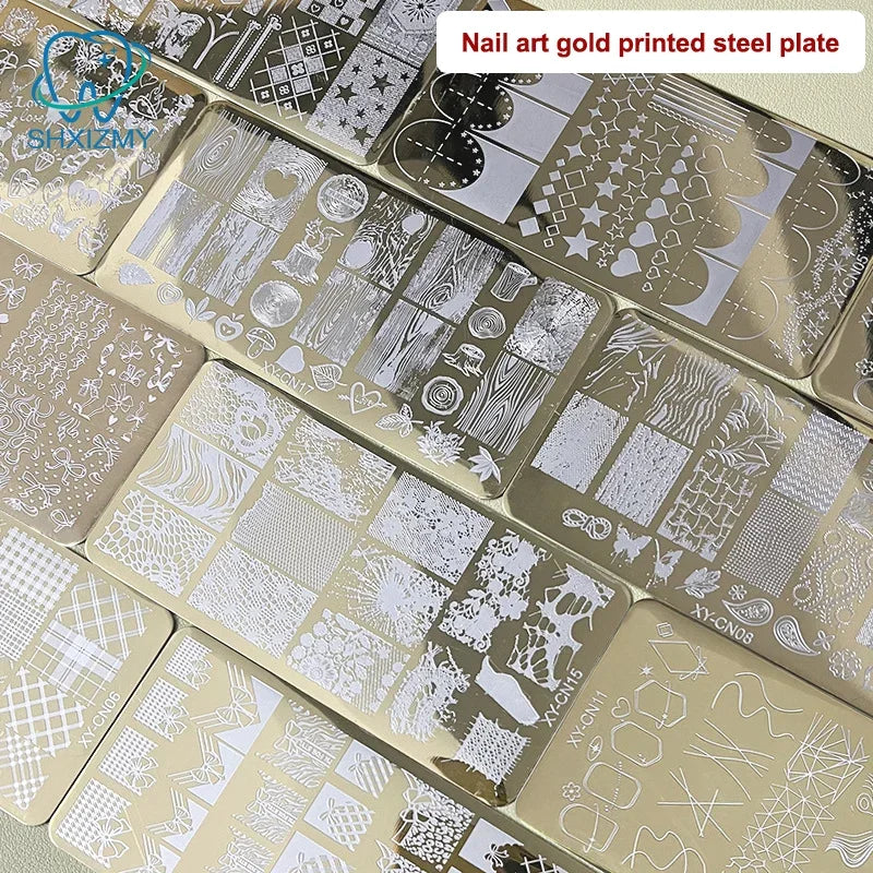 Nail Stamping Plates 12x6cm Butterfly Flower Cat Designs
