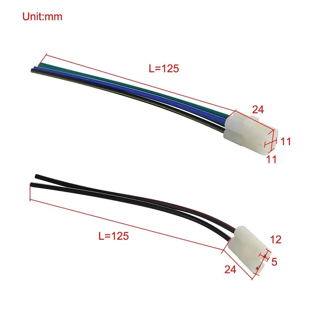 CG-125 Motorcycle CDI Ignition Coil 4+2 Pin Harness Plug Wire