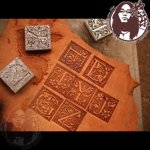 Leather Embossing Mold Set – Vintage European Fancy Font A–Z