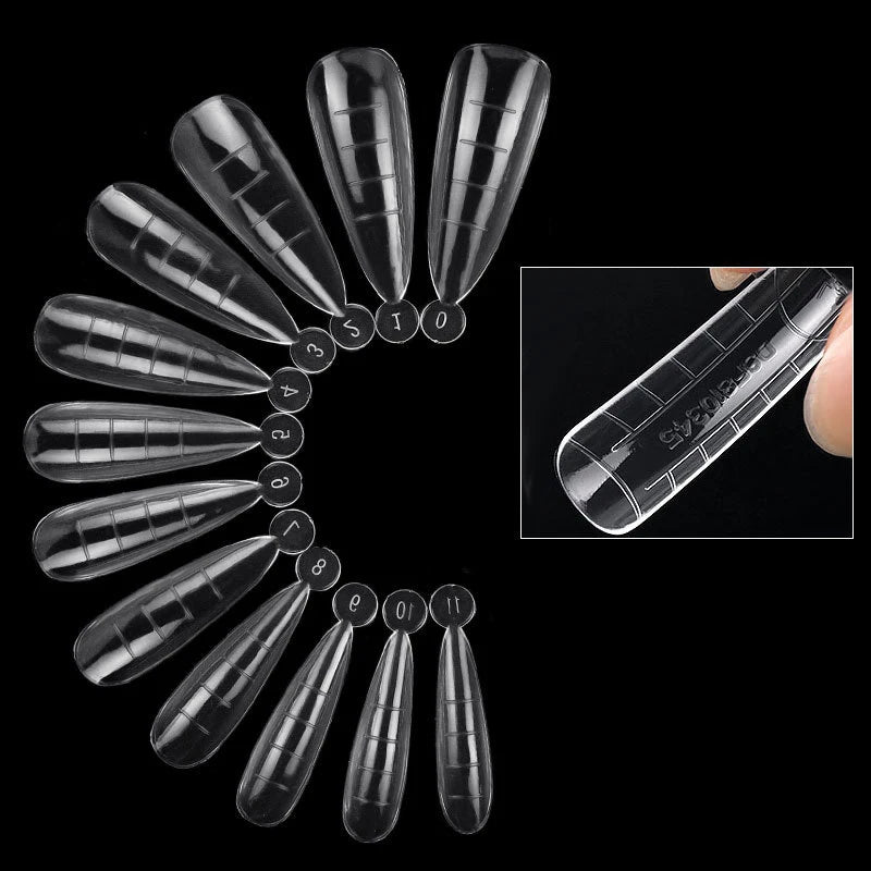 120-Piece Gel Nail Extension Molds – Full Cover Manicure Kit