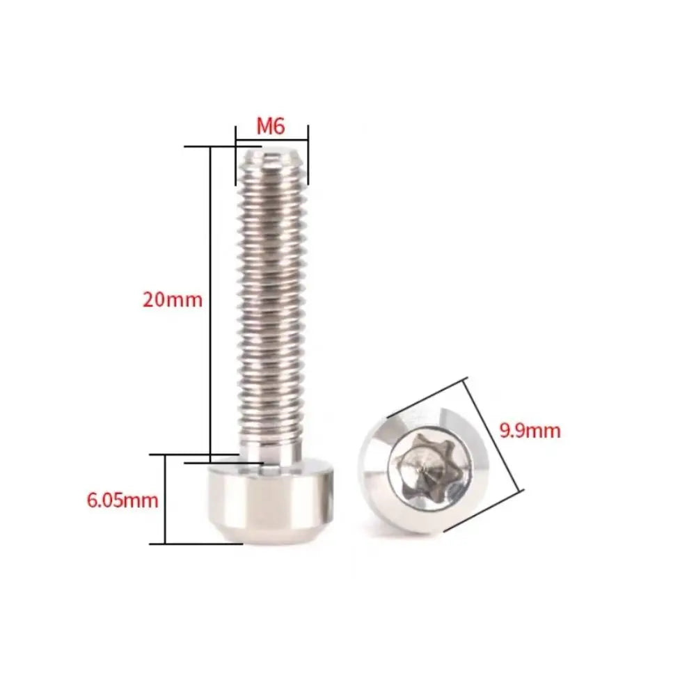 M6 Grade 5 Titanium Torx Cap Screw – Lightweight Bike Bolt