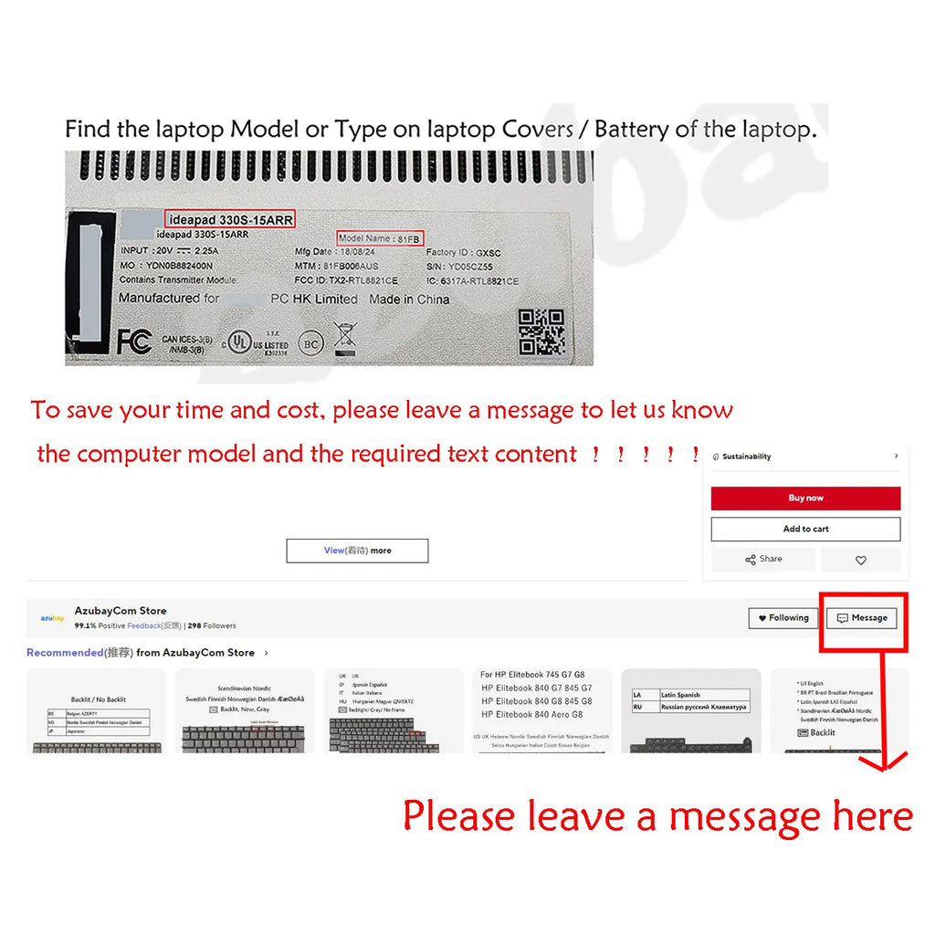 UK Keyboard for Asus Transformer Book TX300 TX300CA – Black
