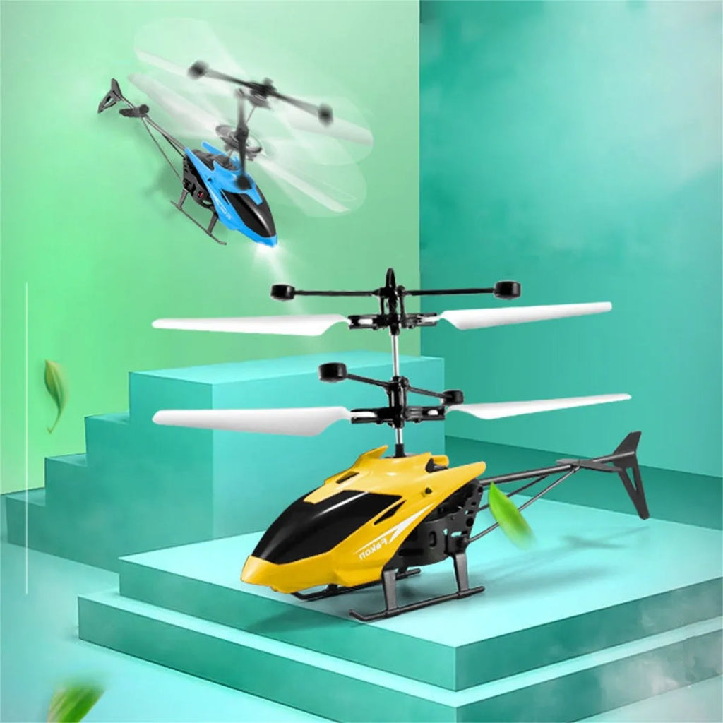 Mini RC Helicopter Drone – Rechargeable Kids Flying Toy