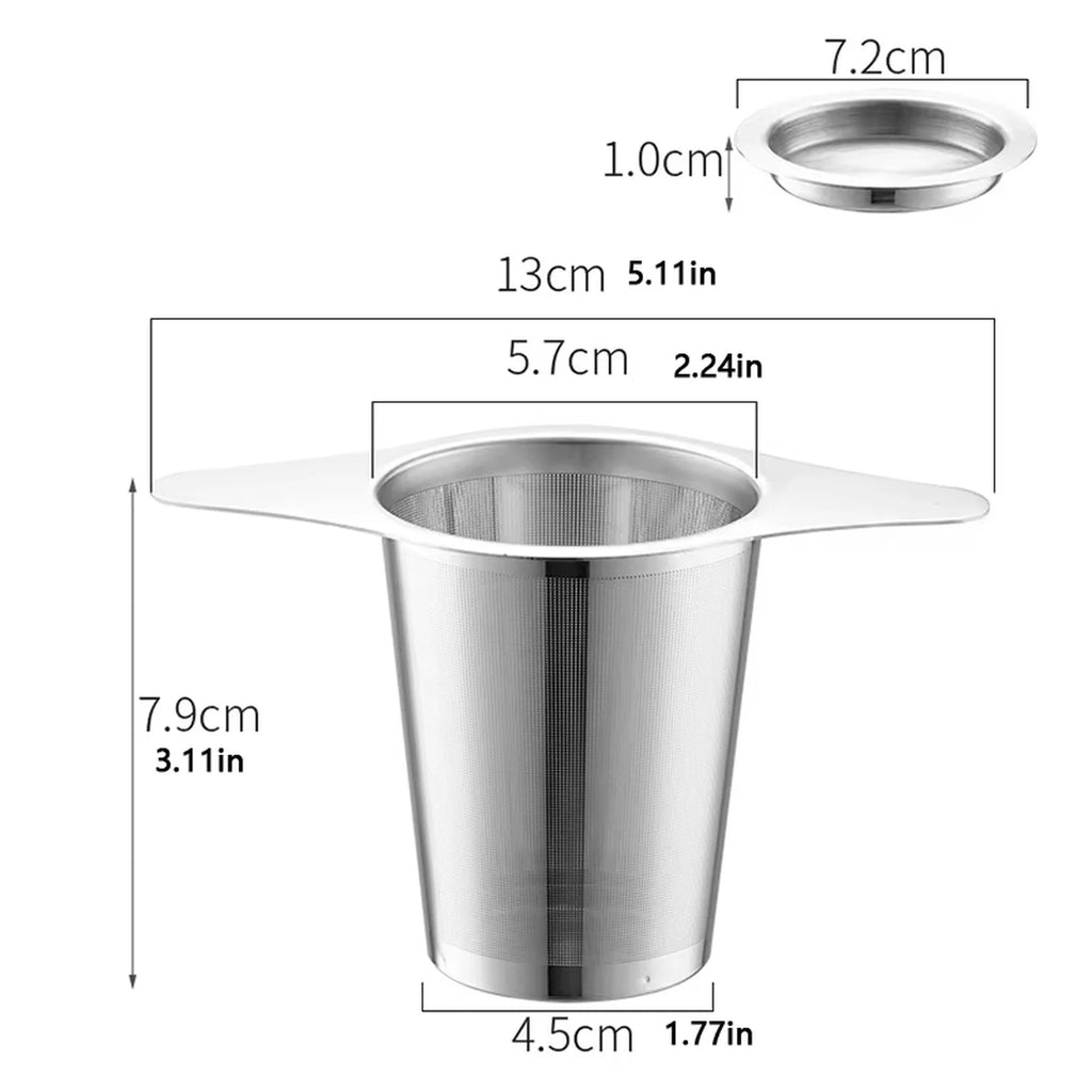 304 Stainless Steel Double Ear Tea Infuser & Strainer