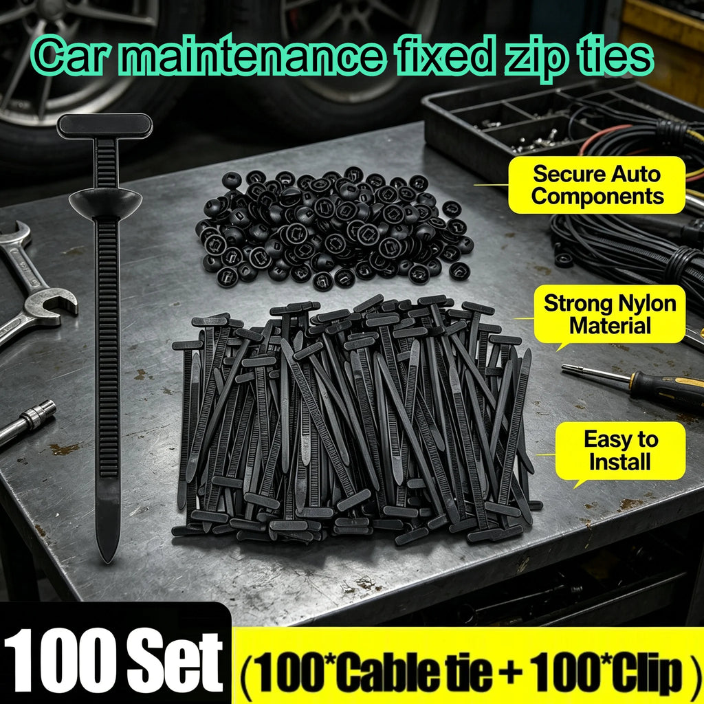 Heavy Duty Self-Locking Nylon Cable Tie Buckles – Zip Ties Set