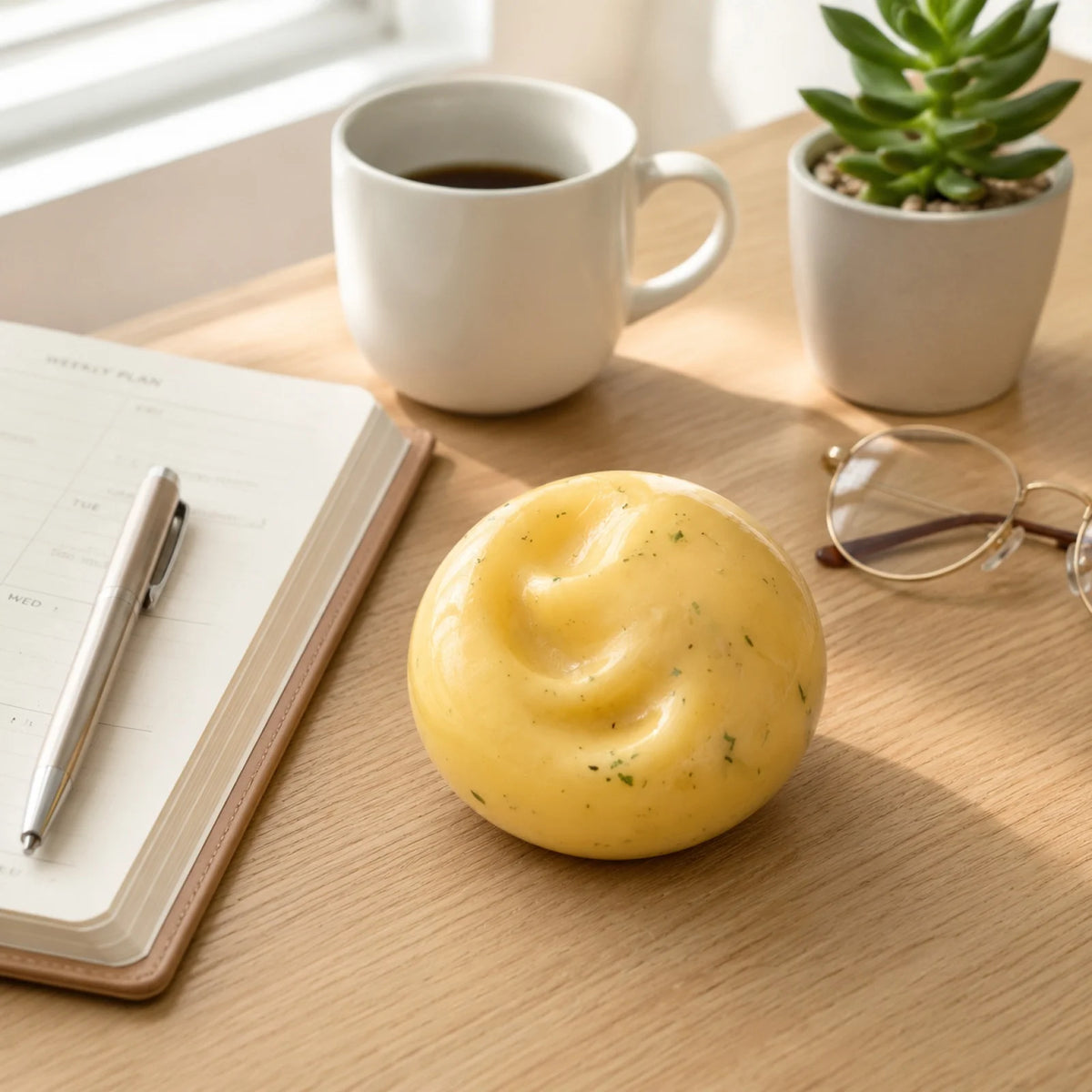 Mashed Potato Squishy Ball ASMR Sensory Fidget Squeeze Toy