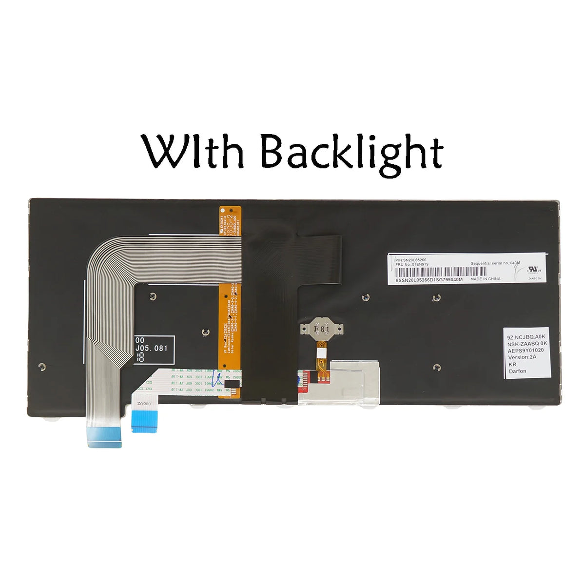 AZUBAY Backlit Keyboard – ThinkPad 13 Gen 1 & 2, T460S T470S