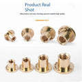 Brass Round Flange Trapezoidal Nut Tr10–Tr30 Positive & Reverse