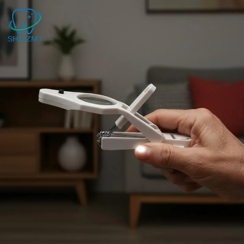 LED Magnifying Nail Clipper with Light – Precision Trimmer