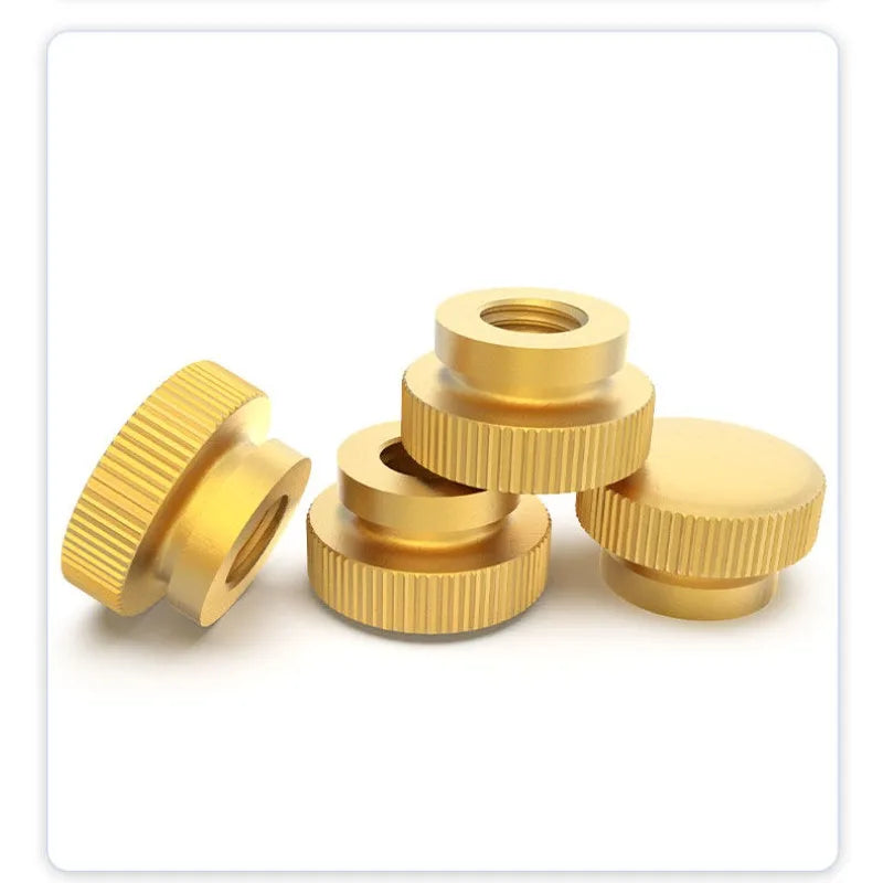 GB806 Brass Knurled Thumb Nut Copper Step Hand Tighten M3–M10