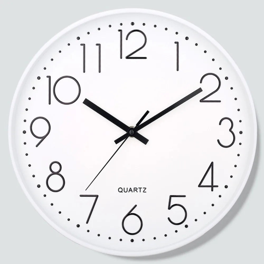 8 Inch Silent Quartz Wall Clock – Battery Operated Home Decor