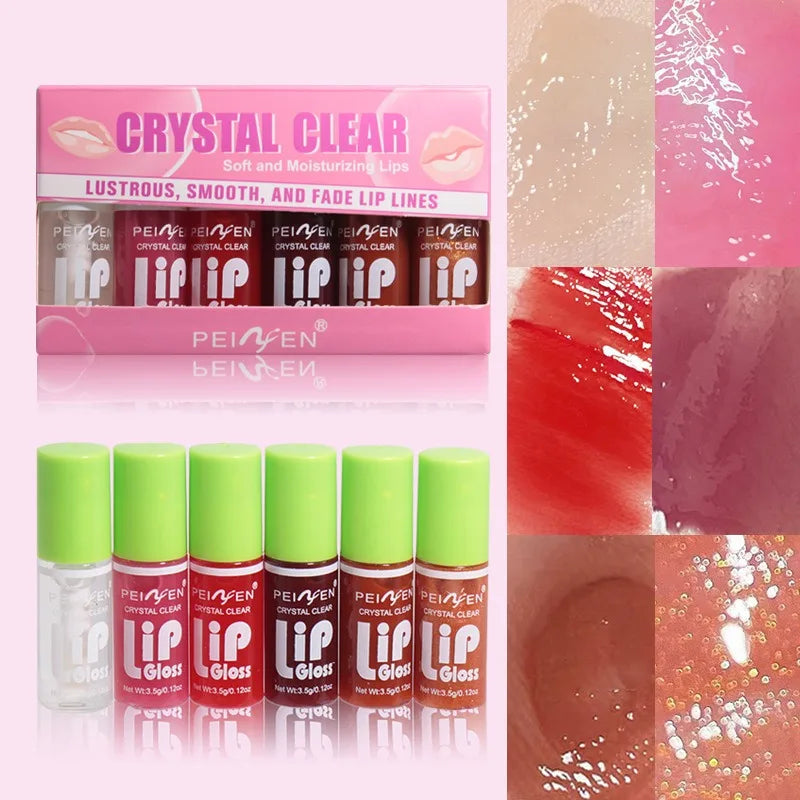 OREADEX 6-Pc Moisturizing Lip Gloss Set – Hydrating Lip Oil