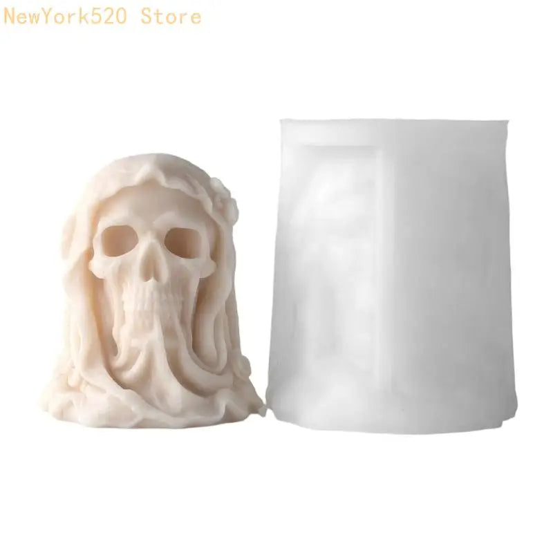 Skull Head Silicone Mold – Handmade Soap, Candy & Resin Art