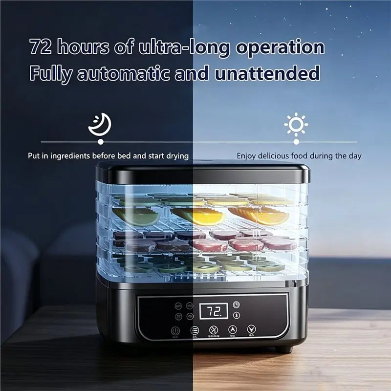 5-Tier Food Dehydrator – Adjustable Timer & Temperature | VIBE