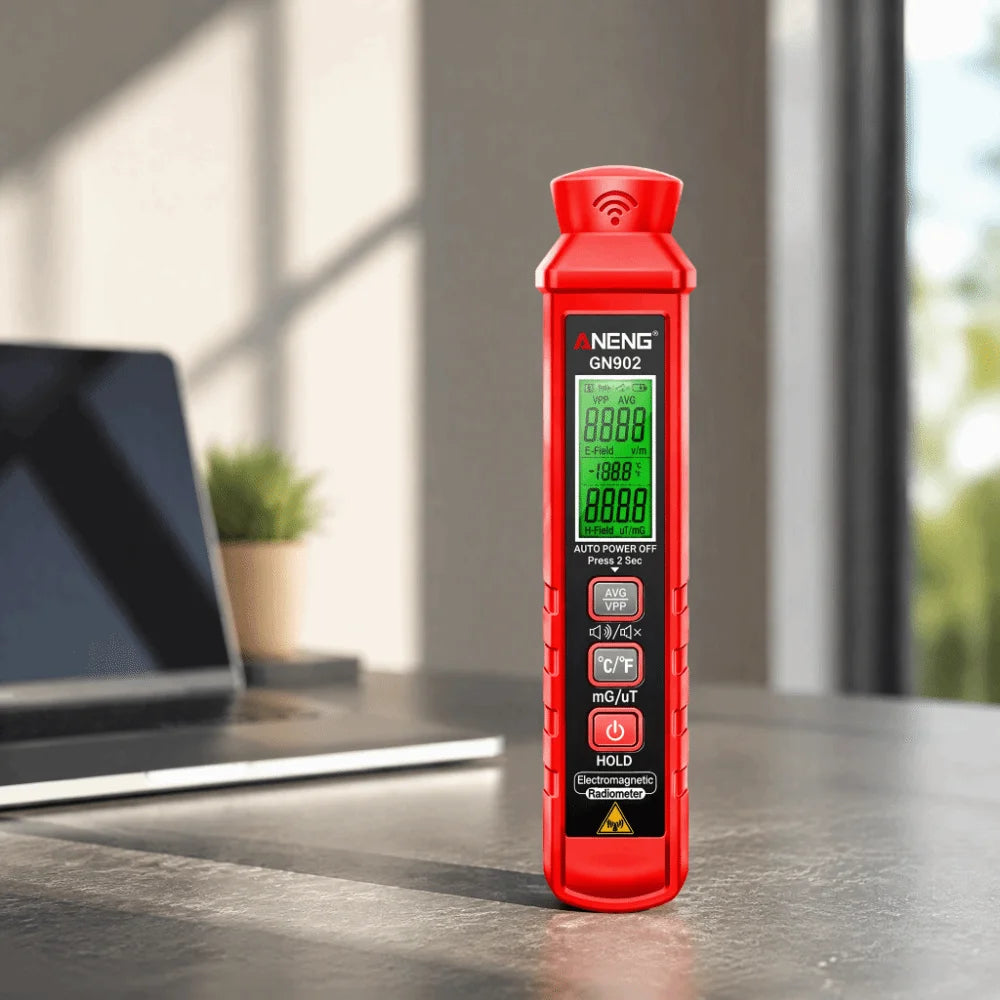 GN902 EMF Detector LCD Digital Radiation & Temp Meter