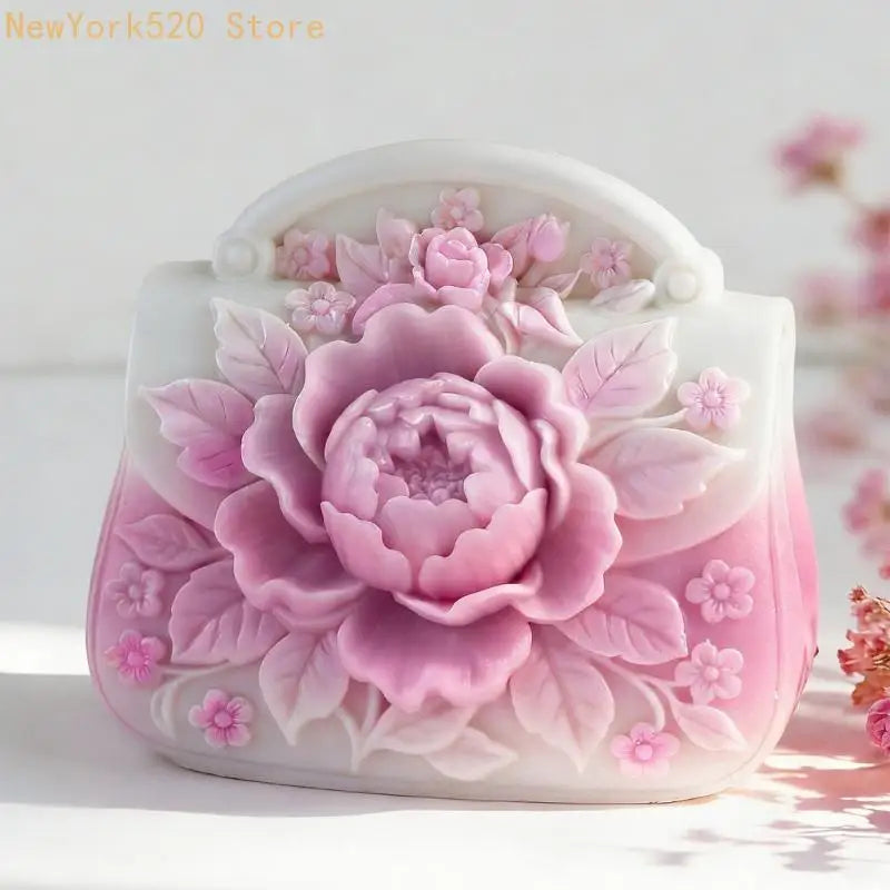 Floral Handbag Silicone Mold – Soap, Resin & Wax Casting