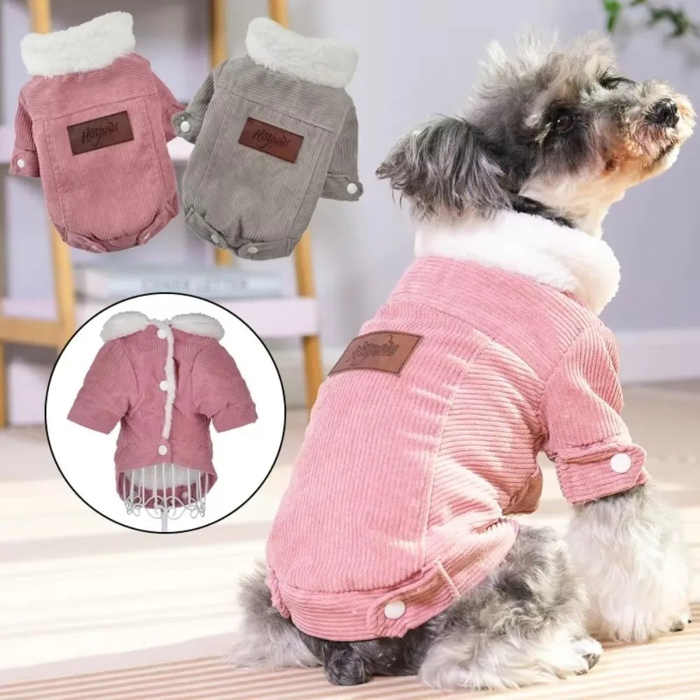 Winter Fleece Dog Vest Coat – Windproof for Small & Medium Dogs