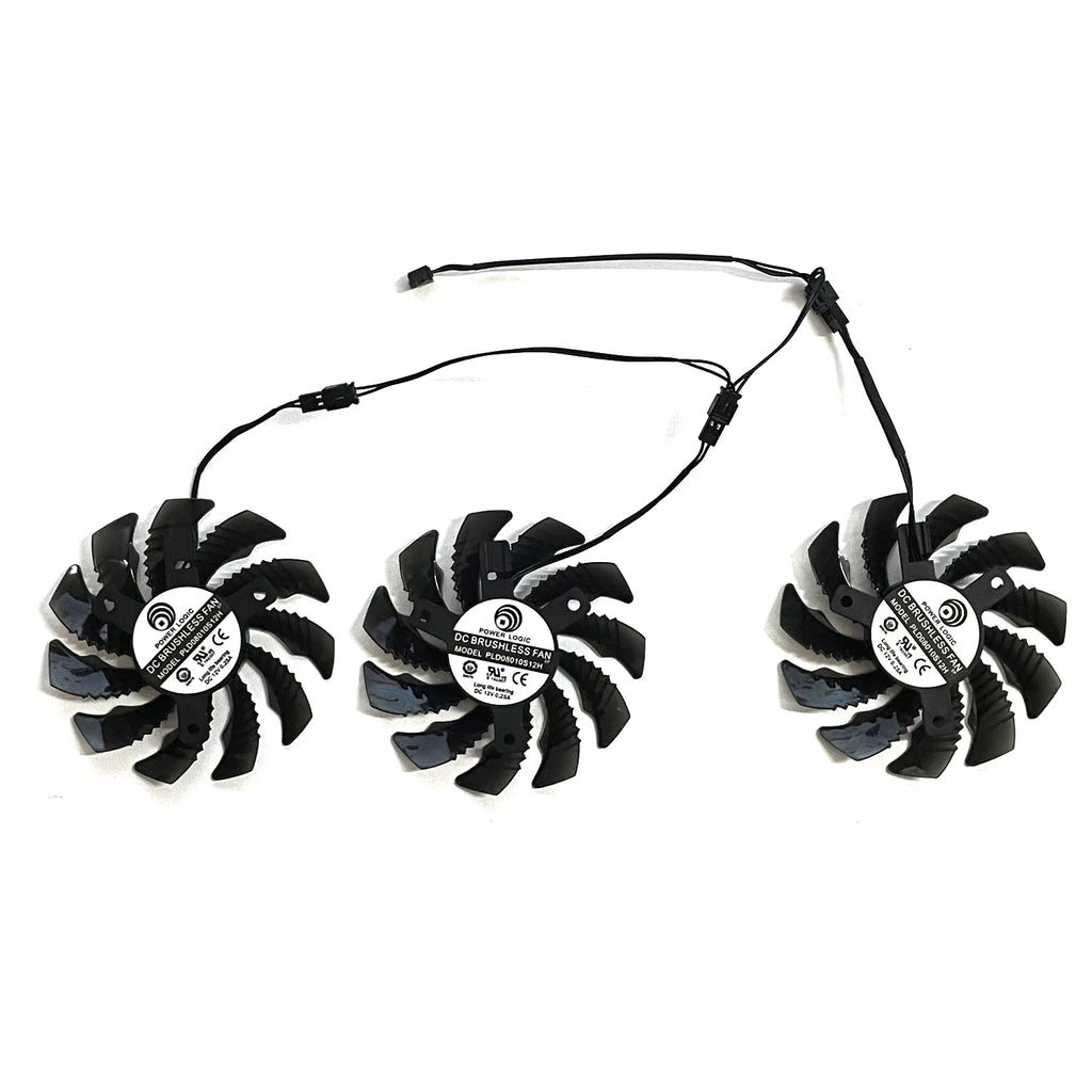75mm GPU Fan Replacement for Gigabyte GTX 970 Windforce 3-Pin