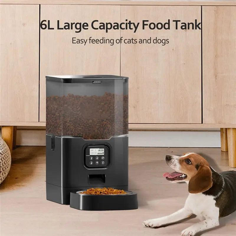 Large Capacity Automatic Pet Feeder – Smart Cat & Dog Feeder