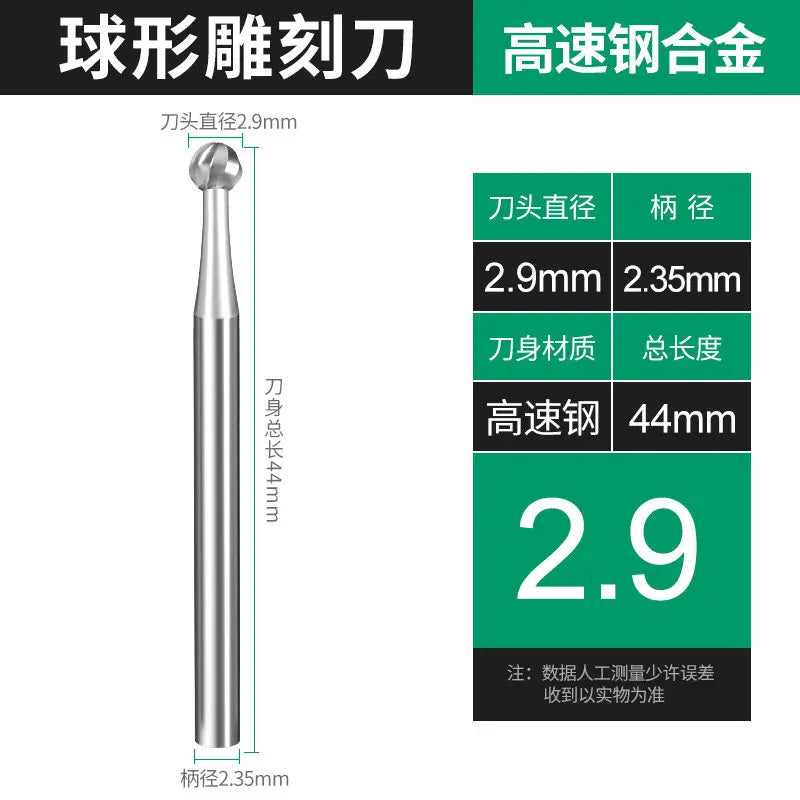 VIBE Tungsten Steel Ball Burr Milling Cutter Rotary Grinding Bit