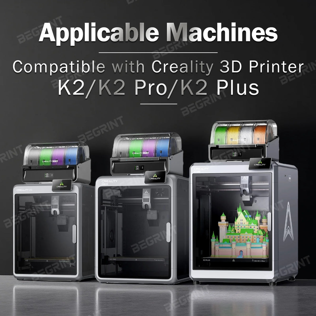 BEGRINT Helical Extruder Gear for Creality K2 Pro/Plus | All-Metal