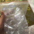 50-Pack Clear Mini Cosmetic Jars 5g Sample Containers for Nail